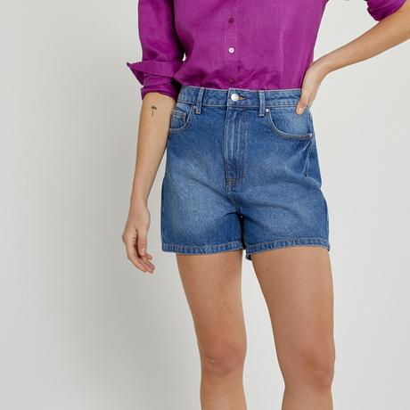 La Redoute Collections  Jeansshorts mit hohem Bund 