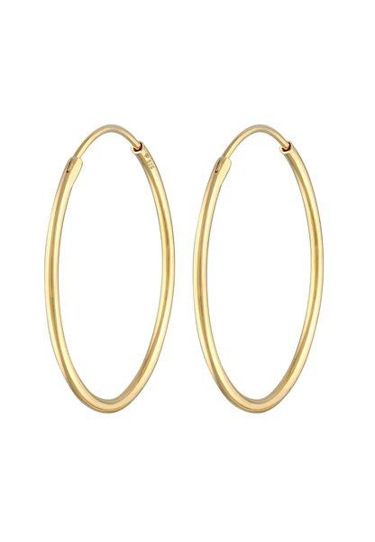 Elli  Boucles d'Oreilles Creoles Ronde Classic 