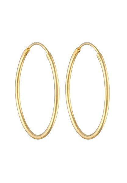 Elli  Boucles d'Oreilles Creoles Ronde Classic 