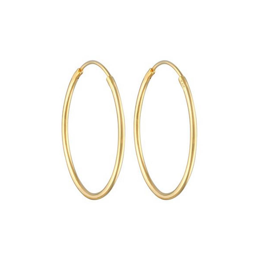 Elli  Boucles d'Oreilles Creoles Ronde Classic 