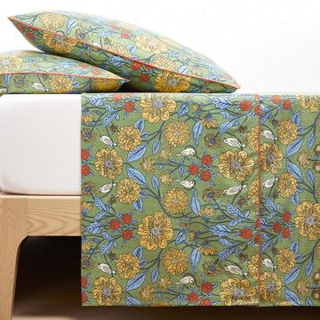 Drap plat satin de coton