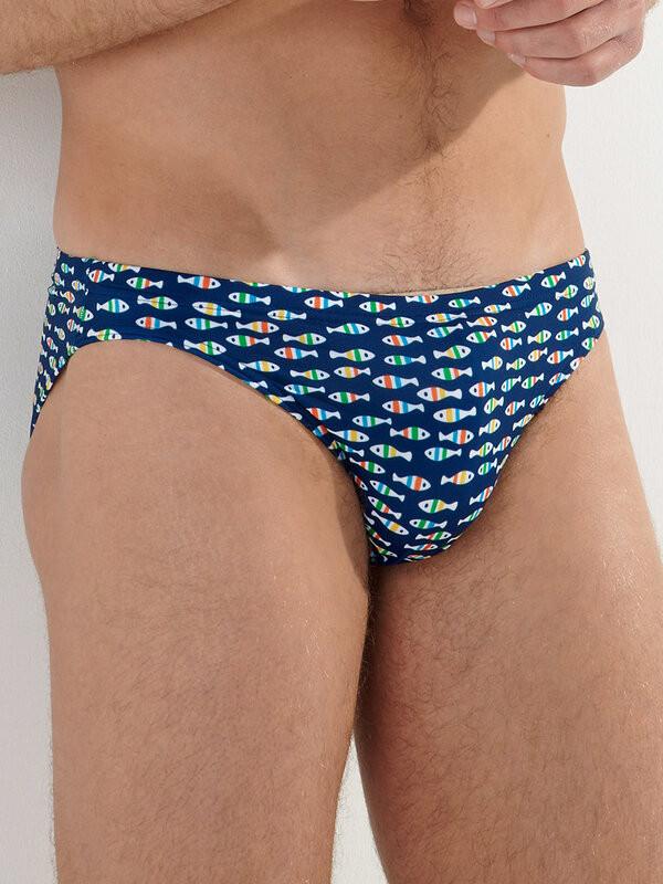 HOM Badeslip Fisch-Motiv  