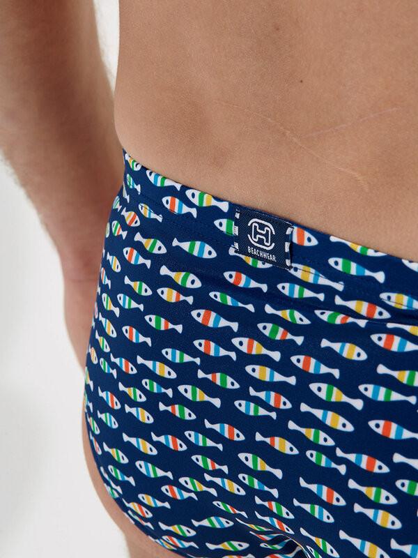 HOM Badeslip Fisch-Motiv  