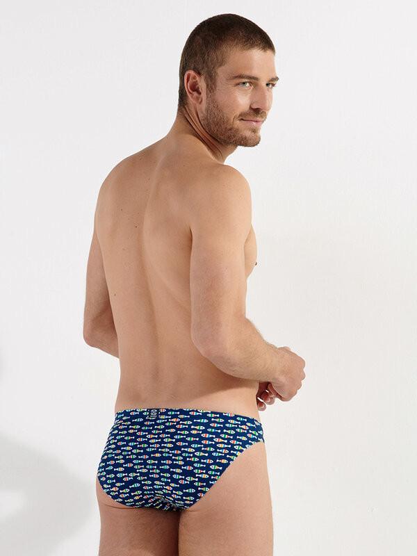 HOM Badeslip Fisch-Motiv  