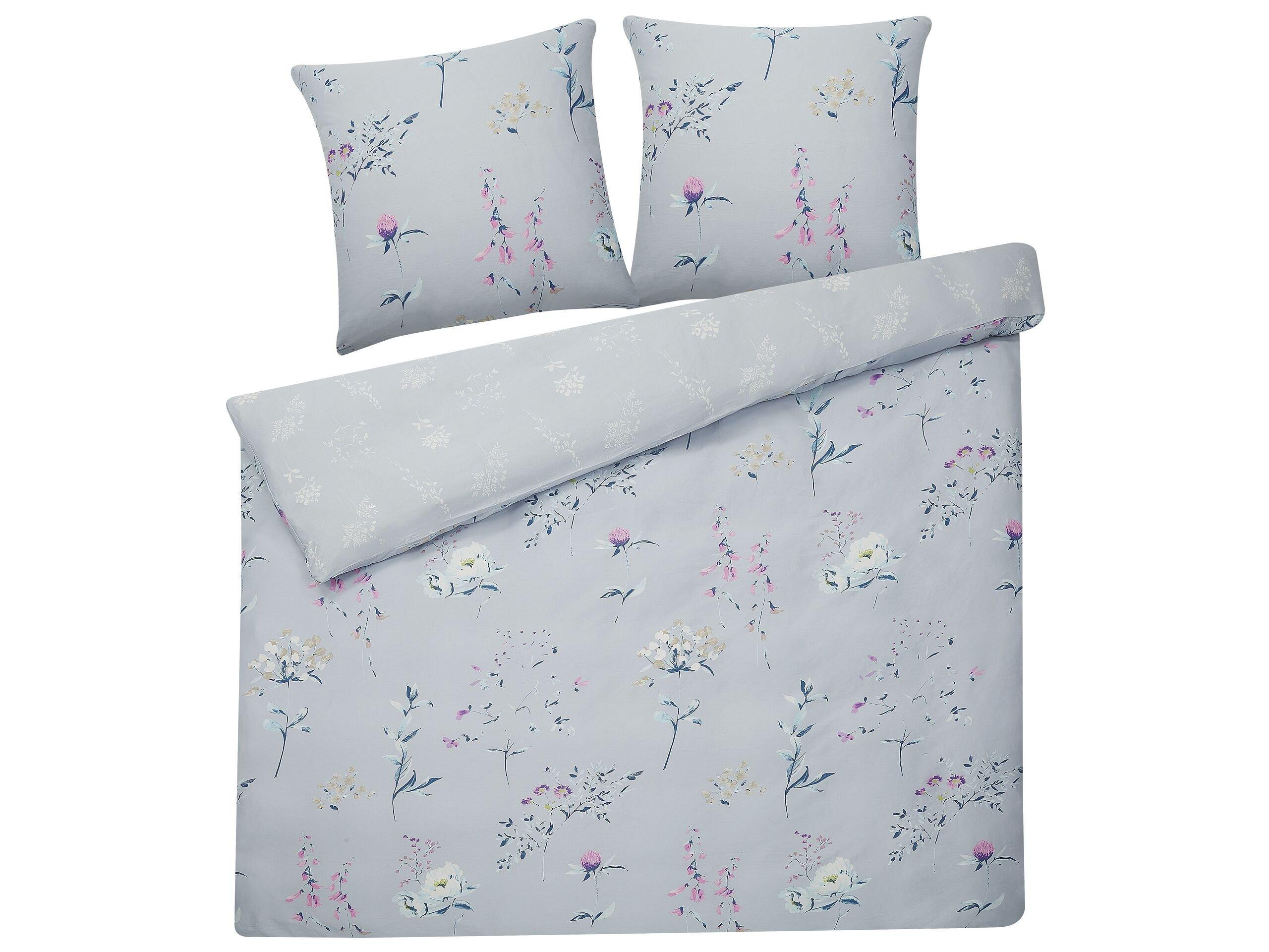 Beliani Ensemble de housses de couette en Satin de coton Traditionnel EVERGREEN  