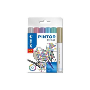PILOT Marker Pintor Set Metallic M S6/0517450 6 Stifte