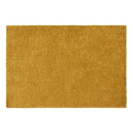 Vente-unique  Tapis shaggy à poils longs - 120 x 170 cm - Jaune moutarde - MILINIO 