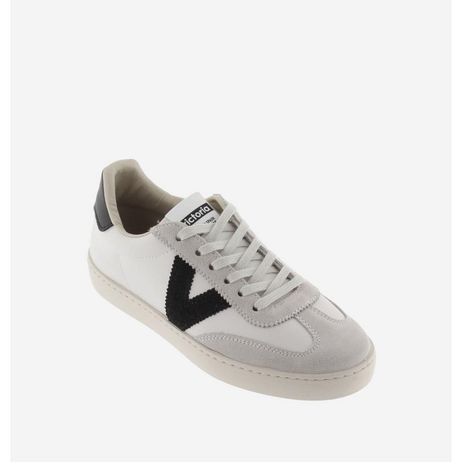 Victoria Berlin Effet Cuir et Cuir Fendu Cycliste Baskets  