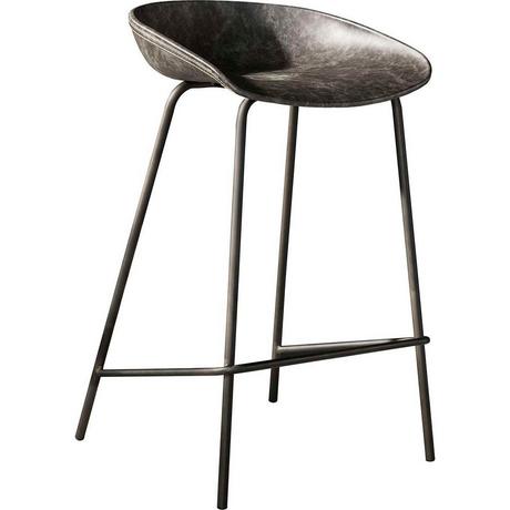 mutoni Tabouret de bar Ergo PU gris  