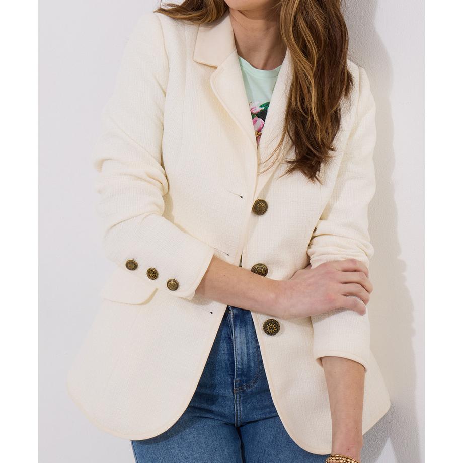 Joe Browns Veste Col Rond Patte de Boutonnage  