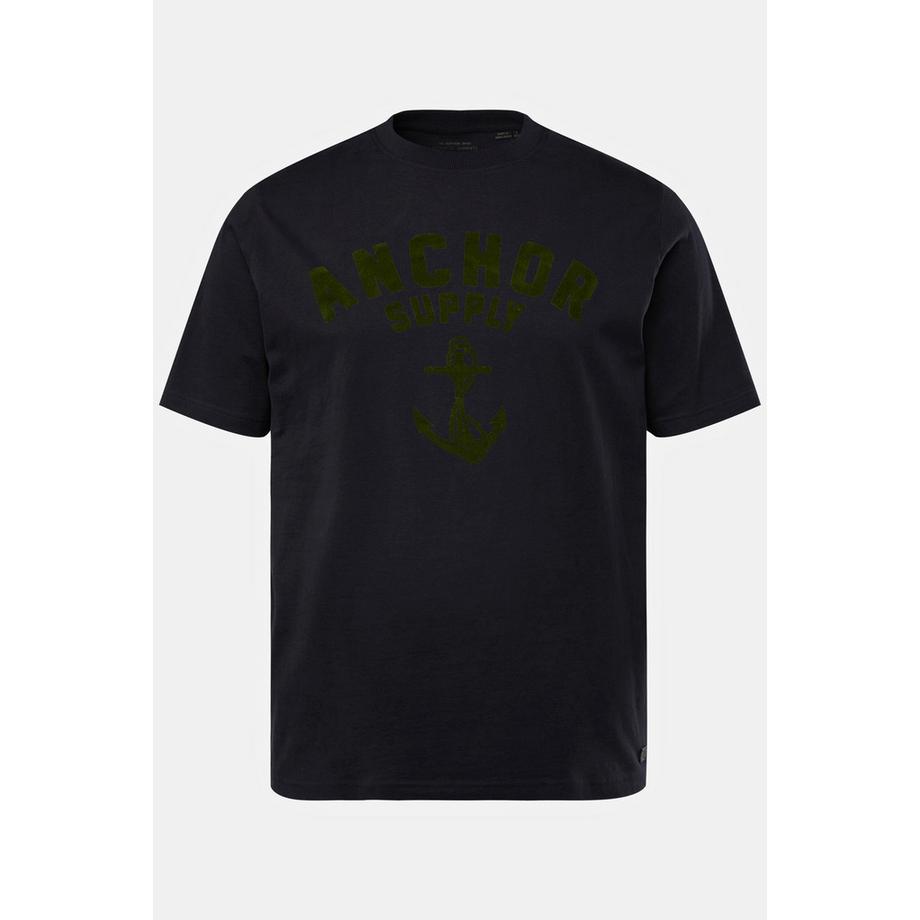 JP1880 Halbarm Rundhals T-Shirt mit Brustprint  