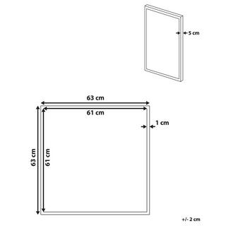 Beliani Canvas aus Polyester Modern TAURISANO  