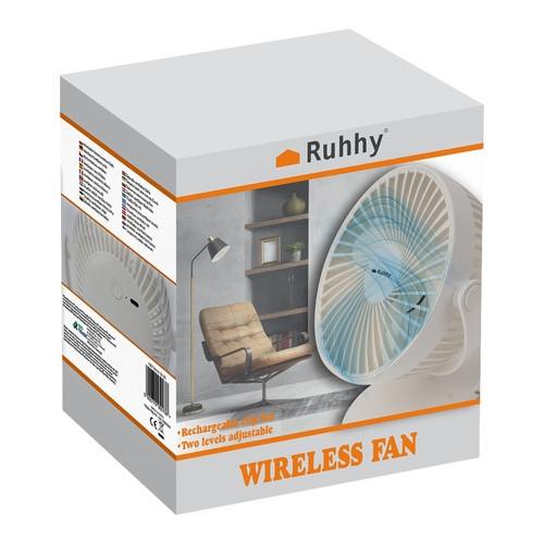 Ruhhy Ventilatore senza fili bianco Ruhhy 25566  