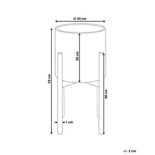 Beliani Vaso per piante rialzato en Ferro Moderno PINSAPO  