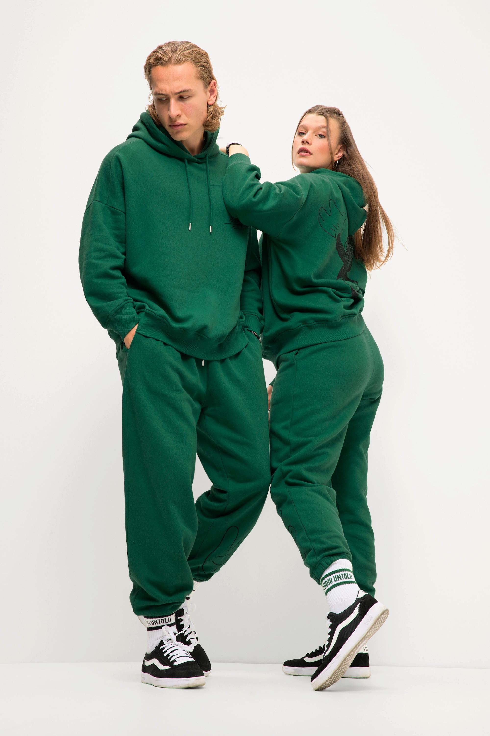 Studio Untold  Pantaloni unisex di felpa con Topolino, taglio della gamba ampio e cintura elastica 