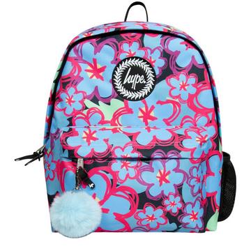 Rucksack, Blaue Blumen