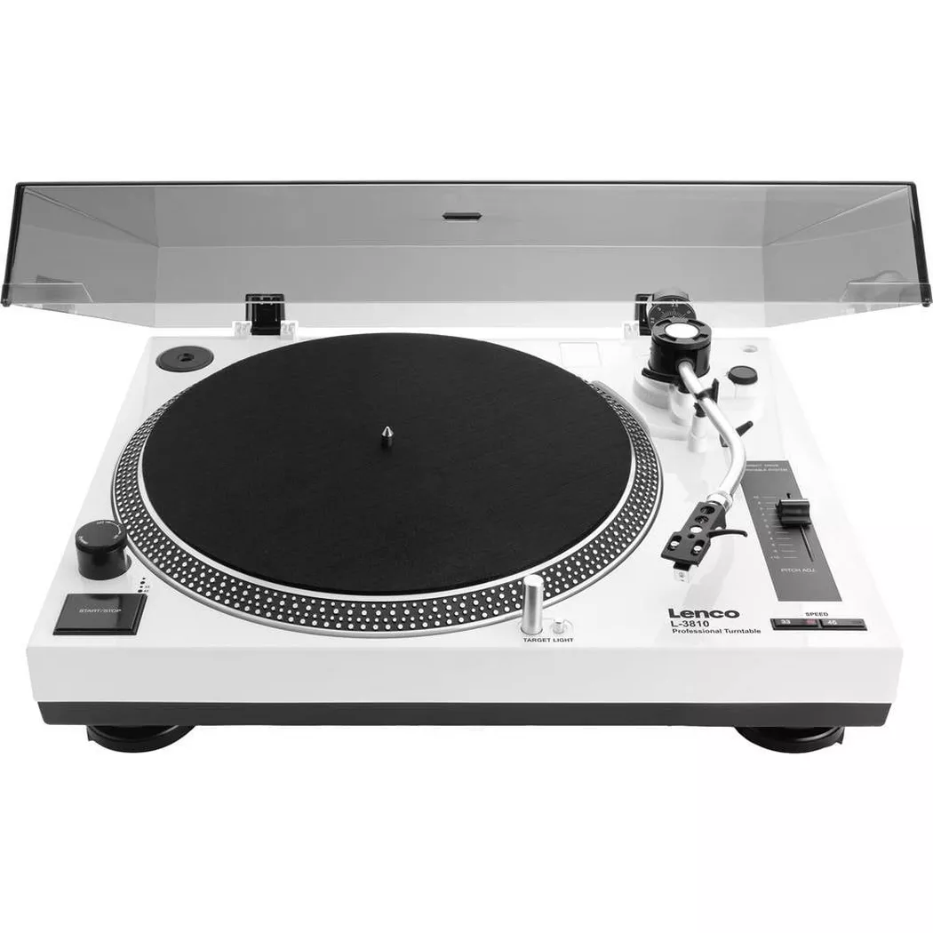 Lenco - L-3810WH - tourne-disque, Blanc