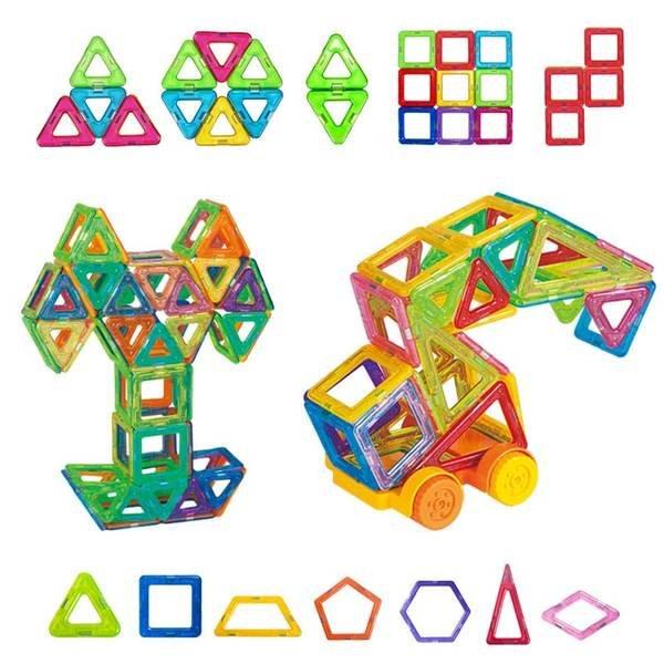 Gameloot  Magnetische Bauteile - Ein perfektes Geschenk für Kinder (82 Stück) 