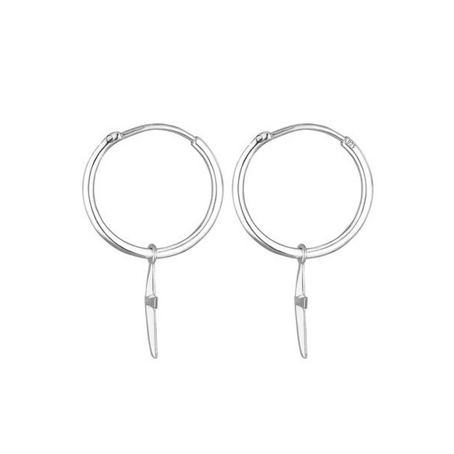 Elli  Boucles d'Oreilles Créoles Croix 