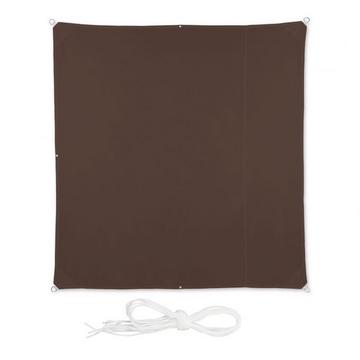 Voile d'ombrage carré marron