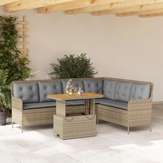 VidaXL set divano da giardino Polirattan  