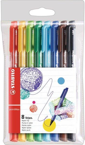 Image of Stabilo Fineliner Pointmax 0,8mm 488/801 8 Stück Unisex