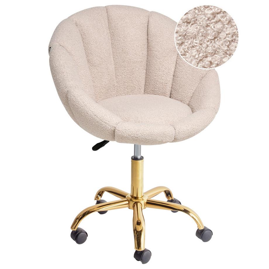 Sedia da scrivania en Bouclé  ANNABELLE