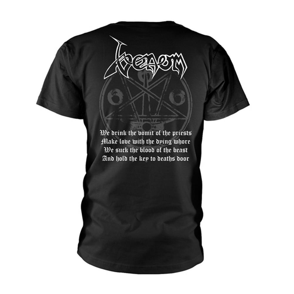 Venom Black Metal Grafikdruck T-Shirt  