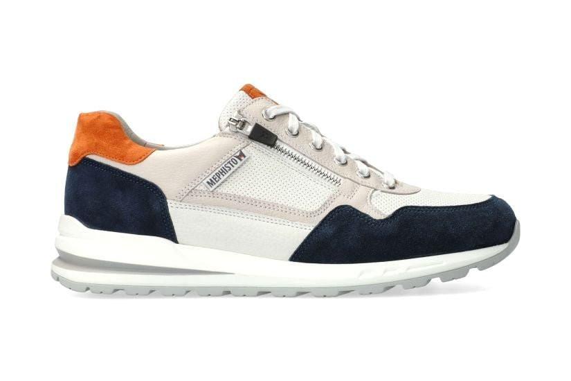 Image of Bradley - Leder Sneaker Herren Weiss 42