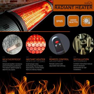 STARLYF Radiant Heater-Radiateurs radiants pour espaces extérieurs  