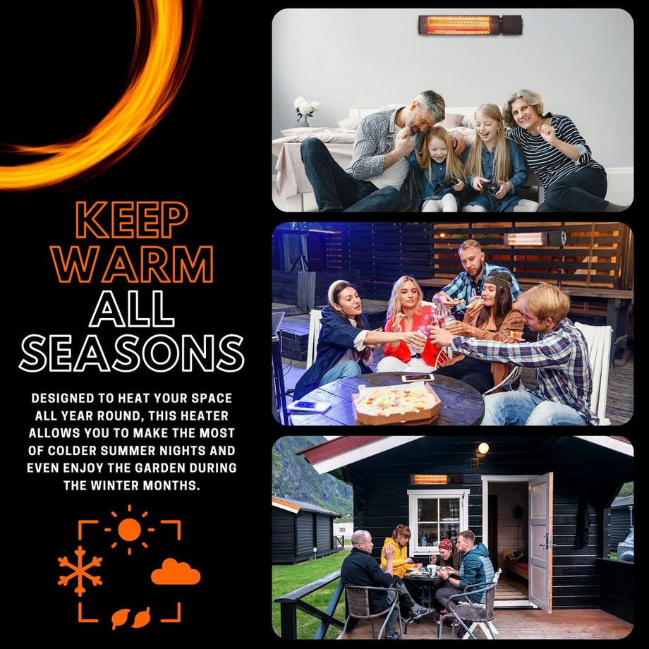 STARLYF Radiant Heater-Radiateurs radiants pour espaces extérieurs  