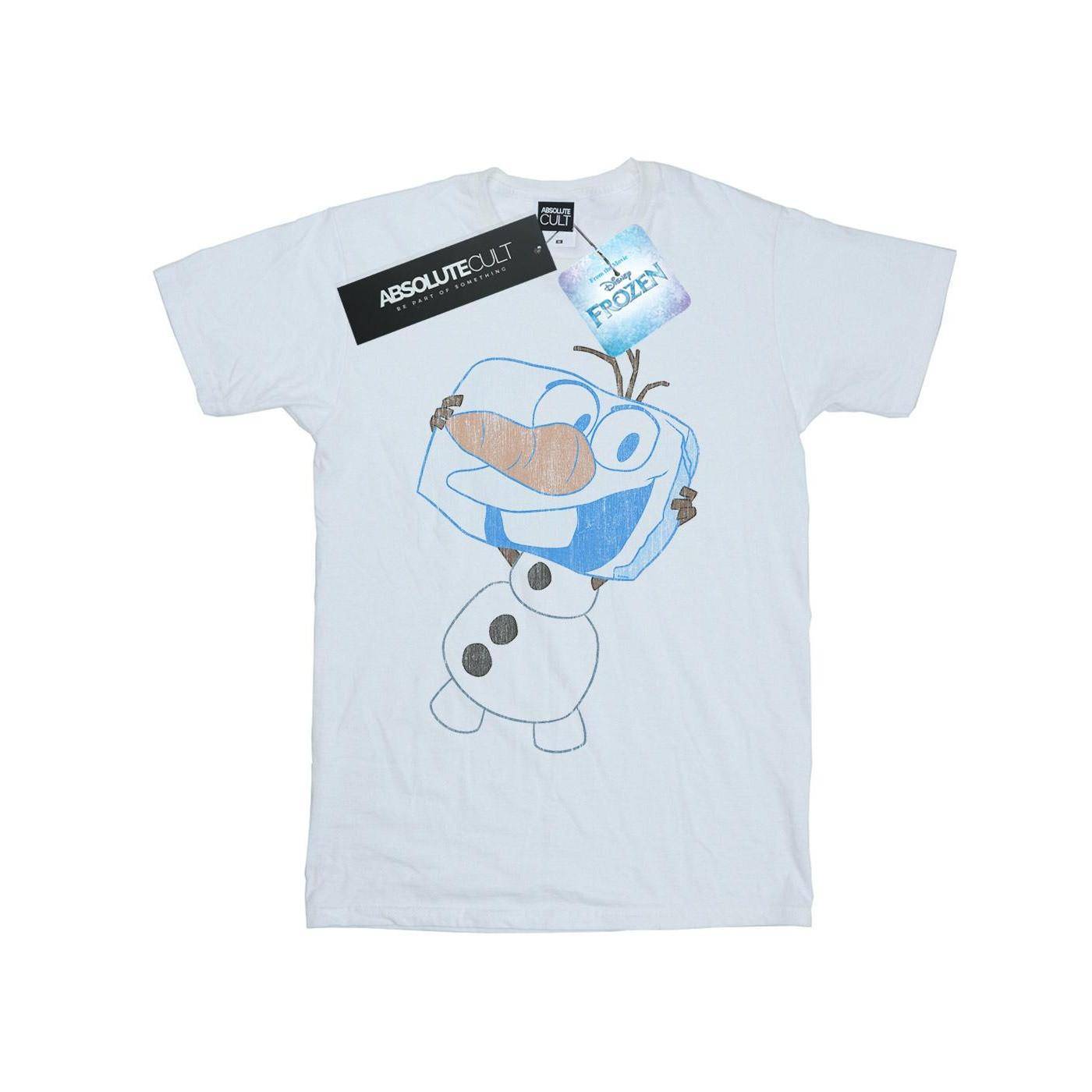 Image of Frozen Olaf Ice Cube Tshirt Damen Weiss 5XL