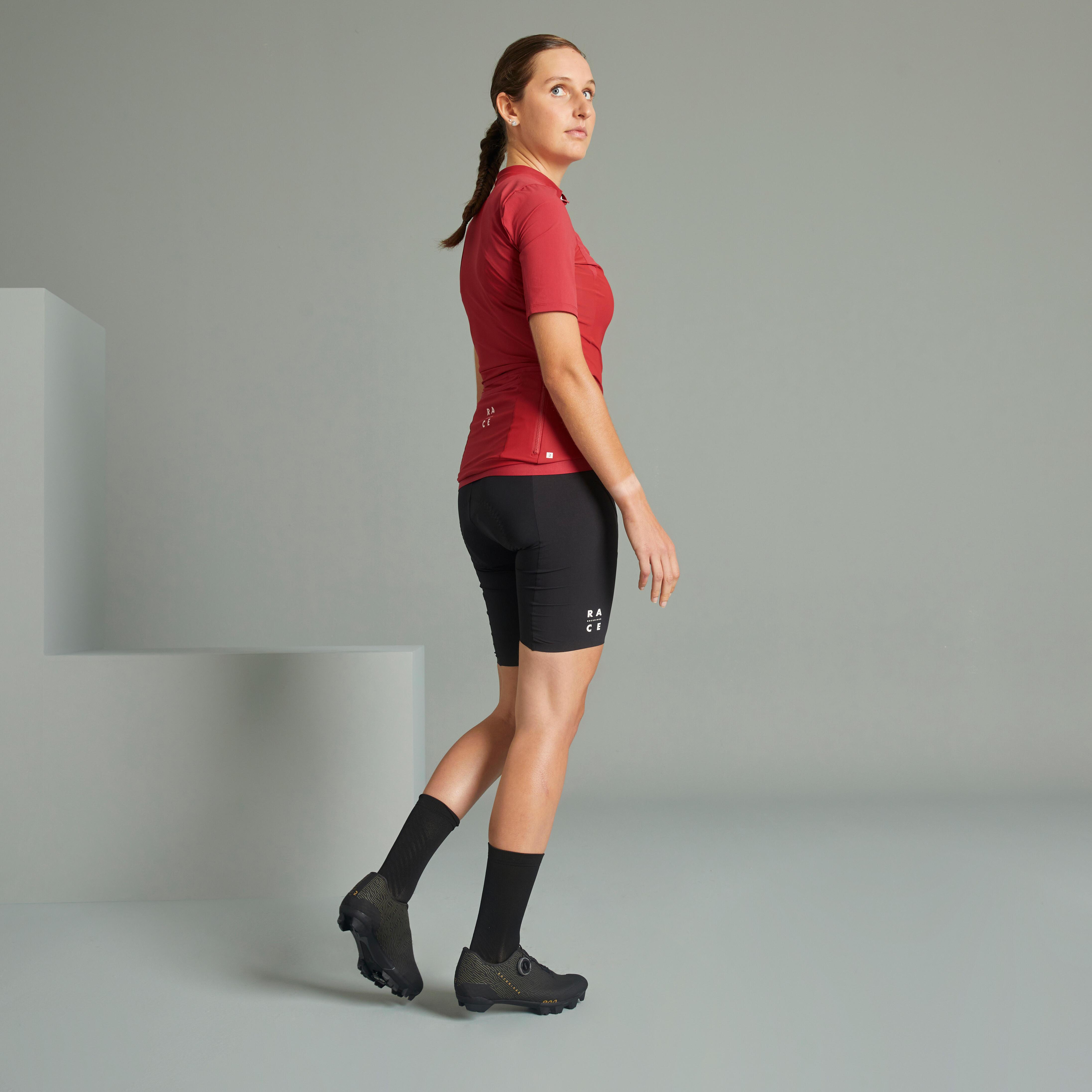 ROCKRIDER  Maillot manches courtes femme ajusté polyester 