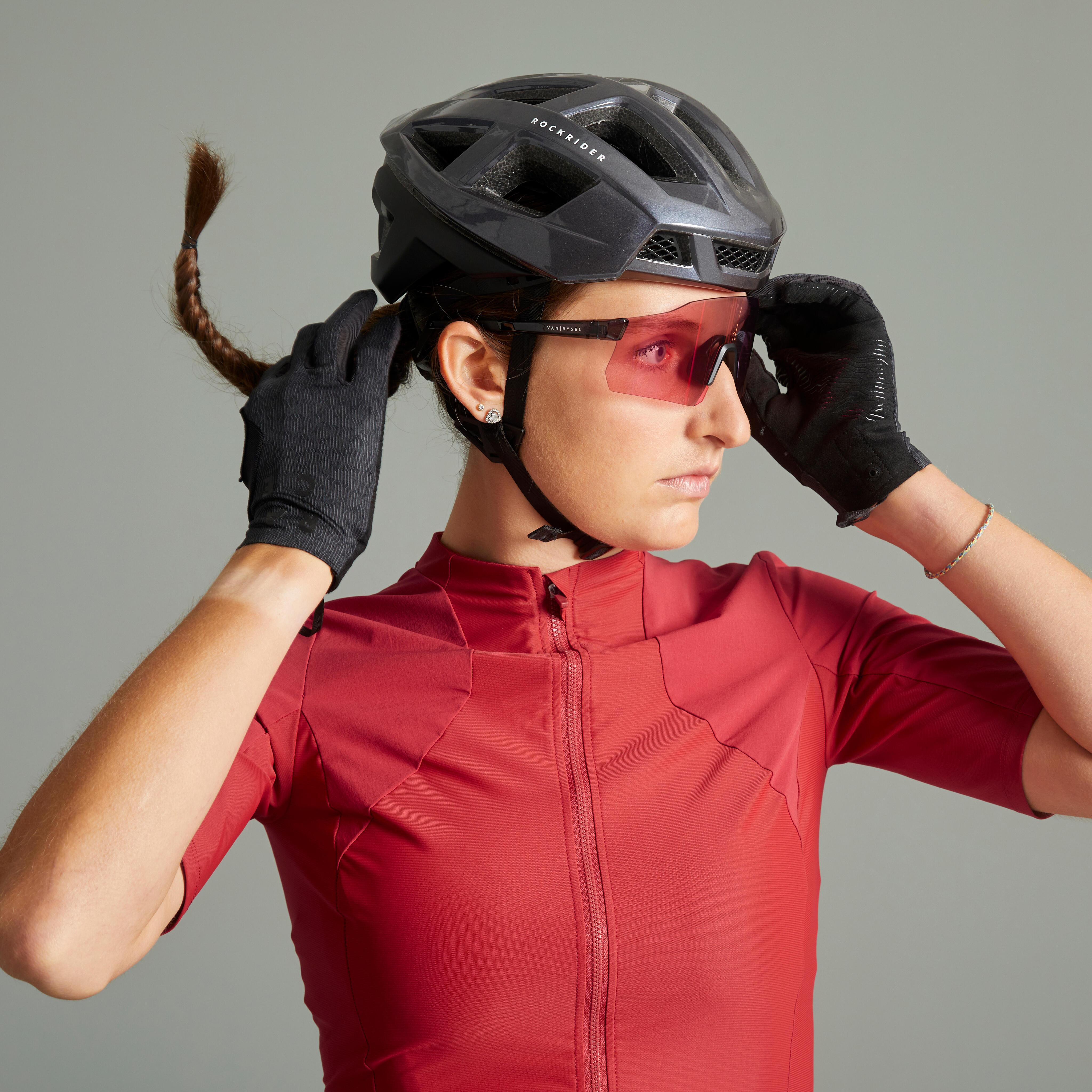 ROCKRIDER  Maillot manches courtes femme ajusté polyester 