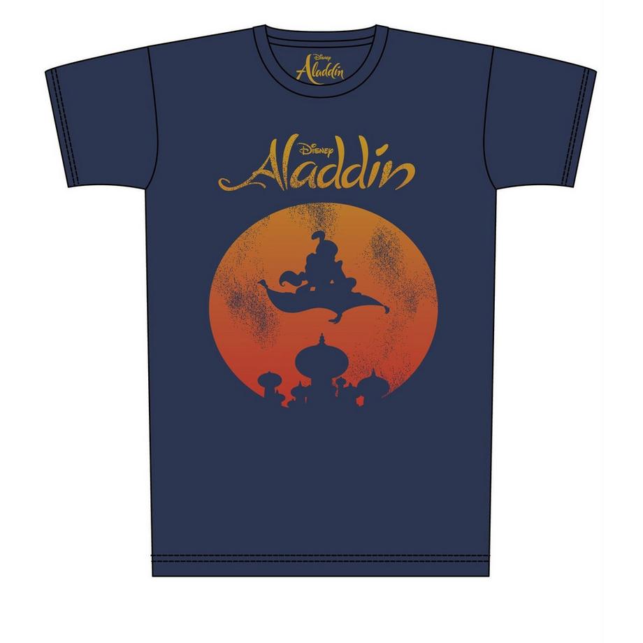 Aladdin Magic Carpet Distressed Print T-Shirt  