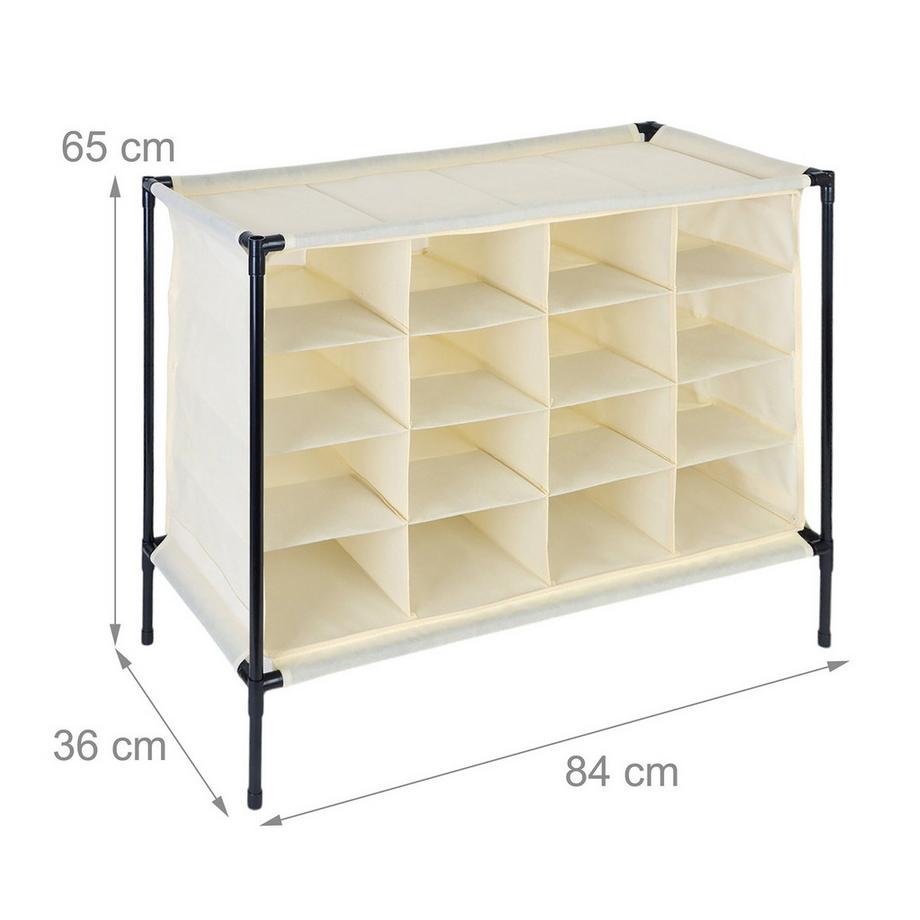 Northix Scarpiera espandibile, 16 paia  