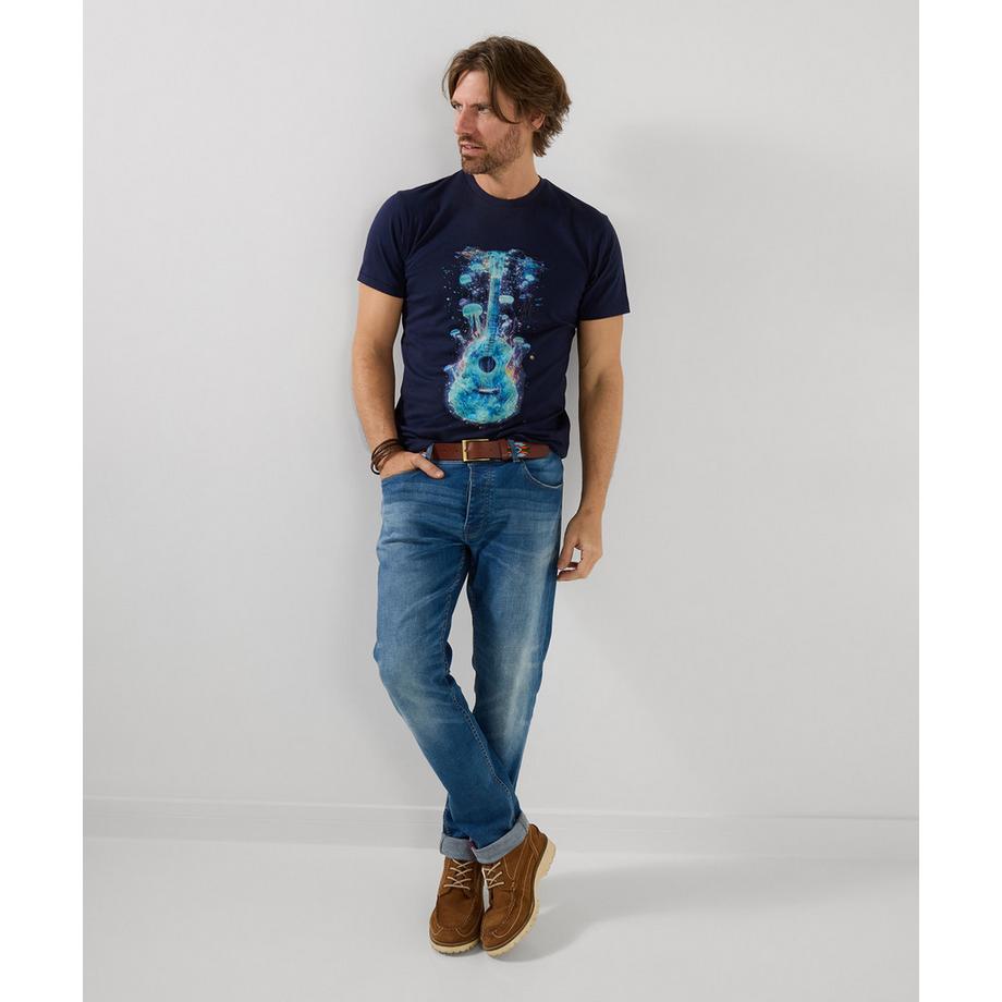 Joe Browns T-Shirt mit Gitarren- und Quallenmotiv  