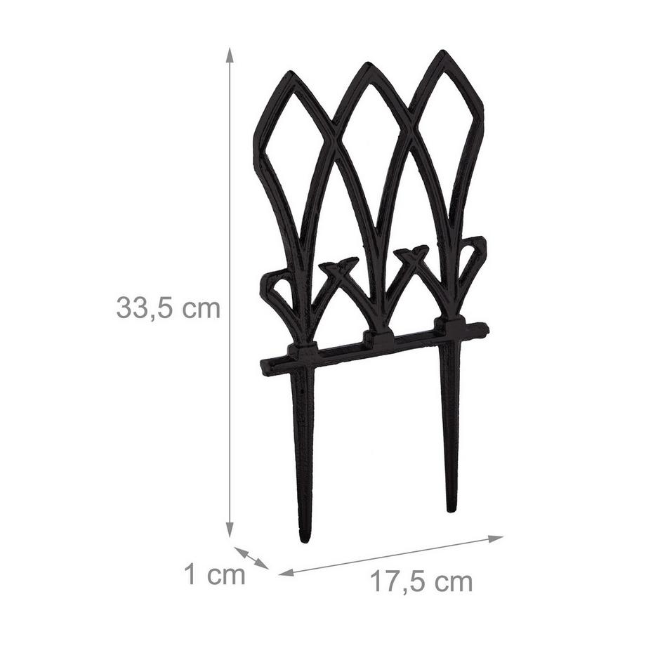 B2X  Rabatt Zaun Vintage 2 Panele 