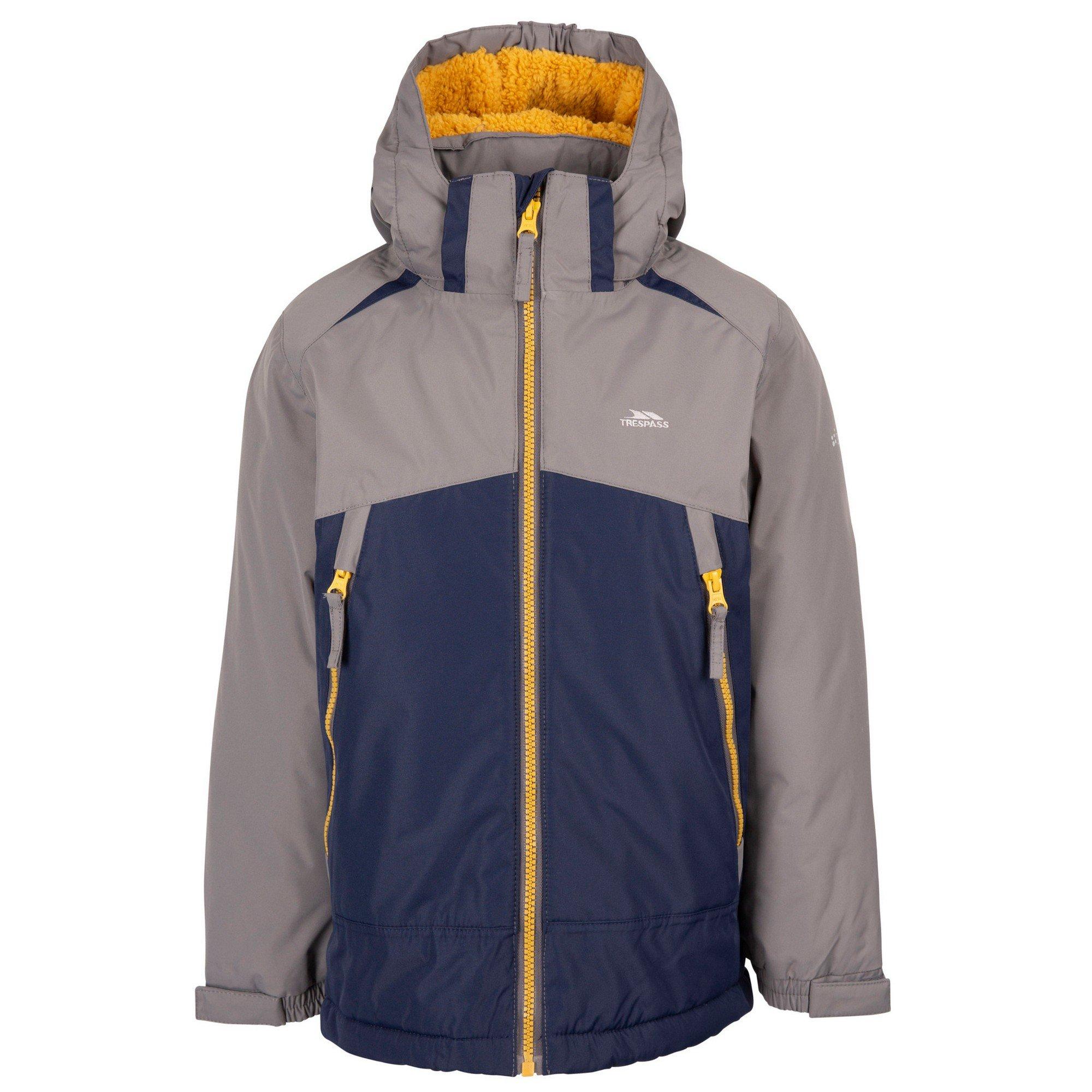 Image of Discover Jacke Kontrastfarbener Reißverschluss Jungen Marine 146/152