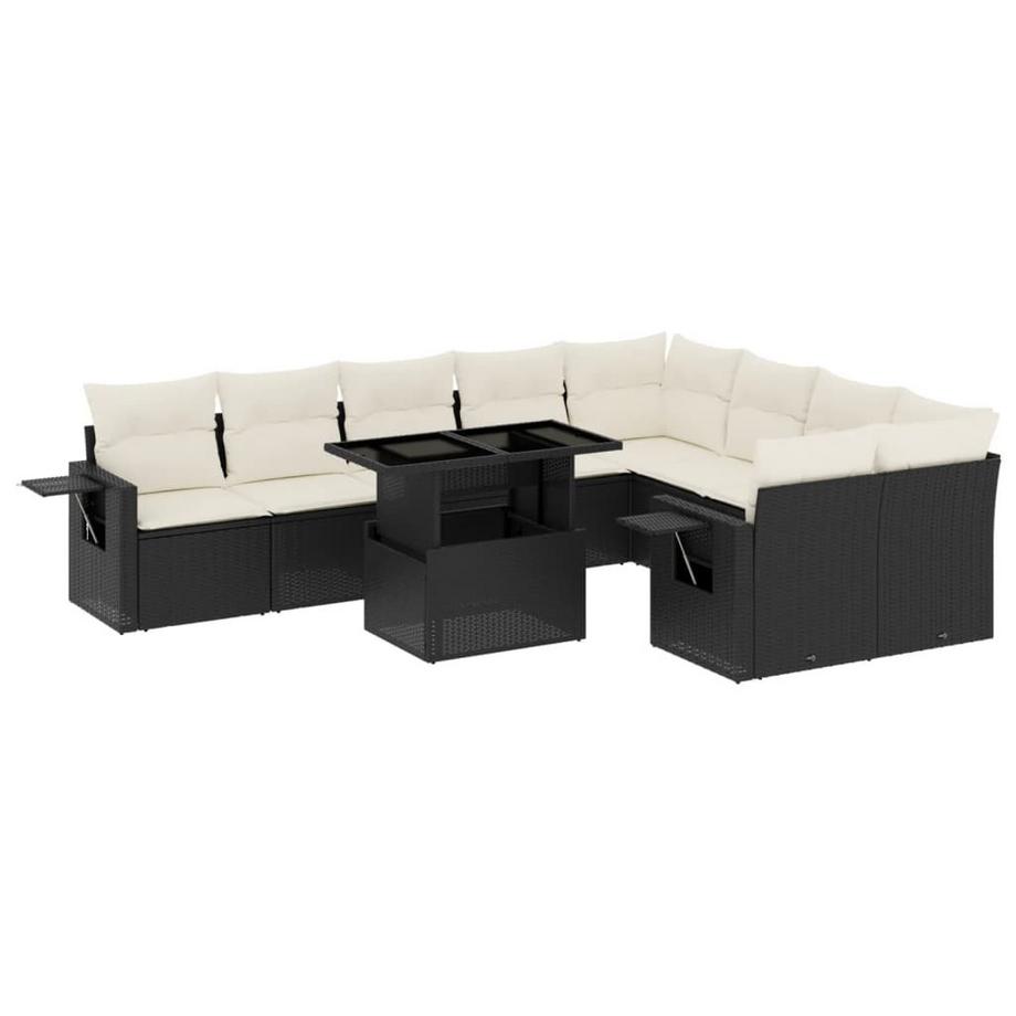 Ensemble de canapés de jardin rotin synthétique