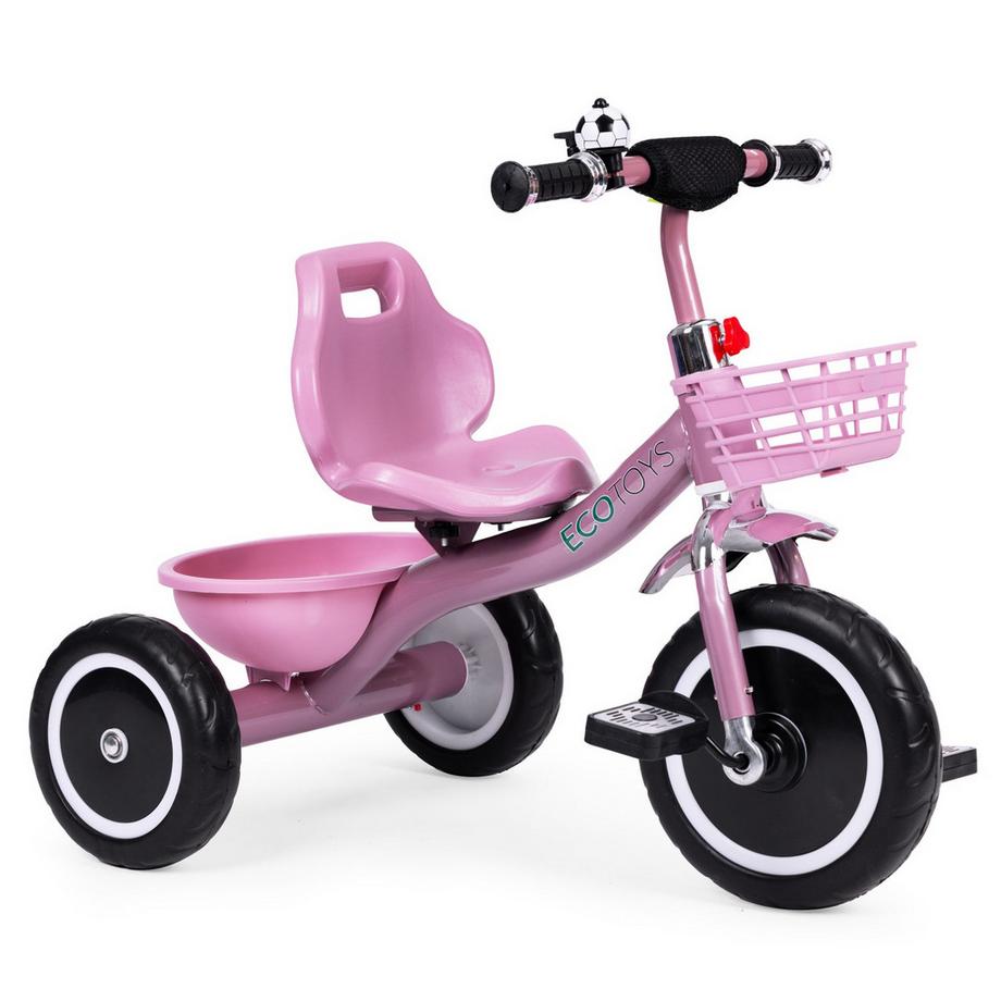 Northix  Triciclo con manopole antiscivolo, campanello, cestino 
