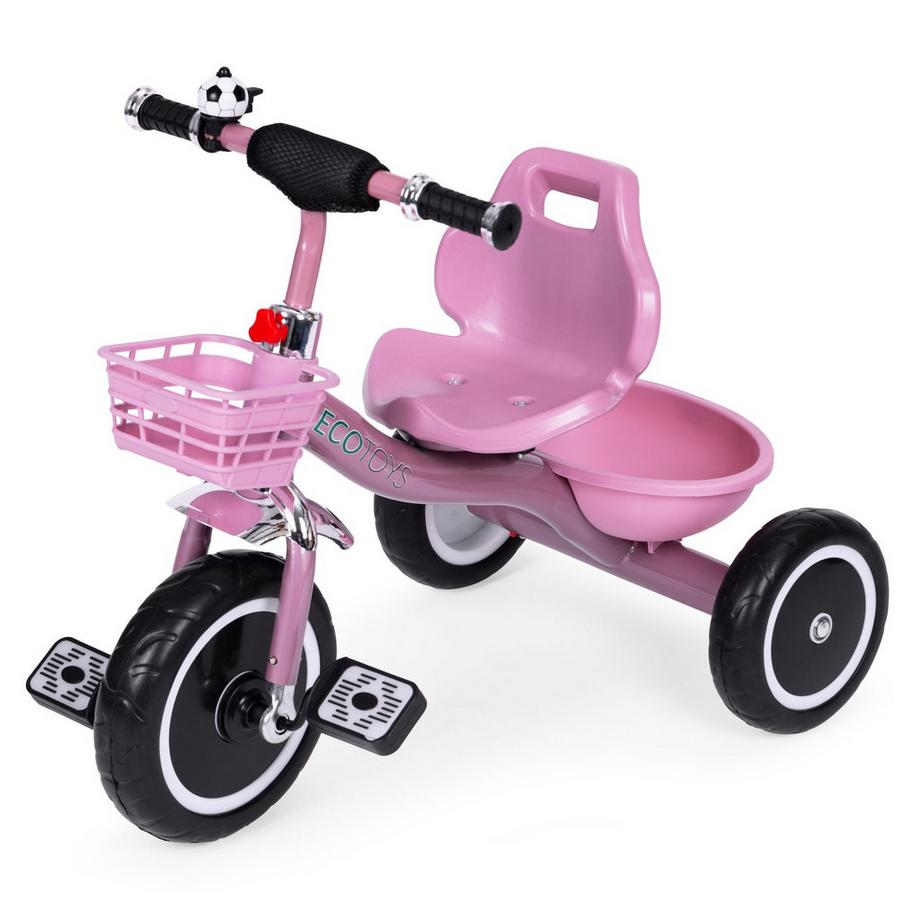 Northix  Triciclo con manopole antiscivolo, campanello, cestino 