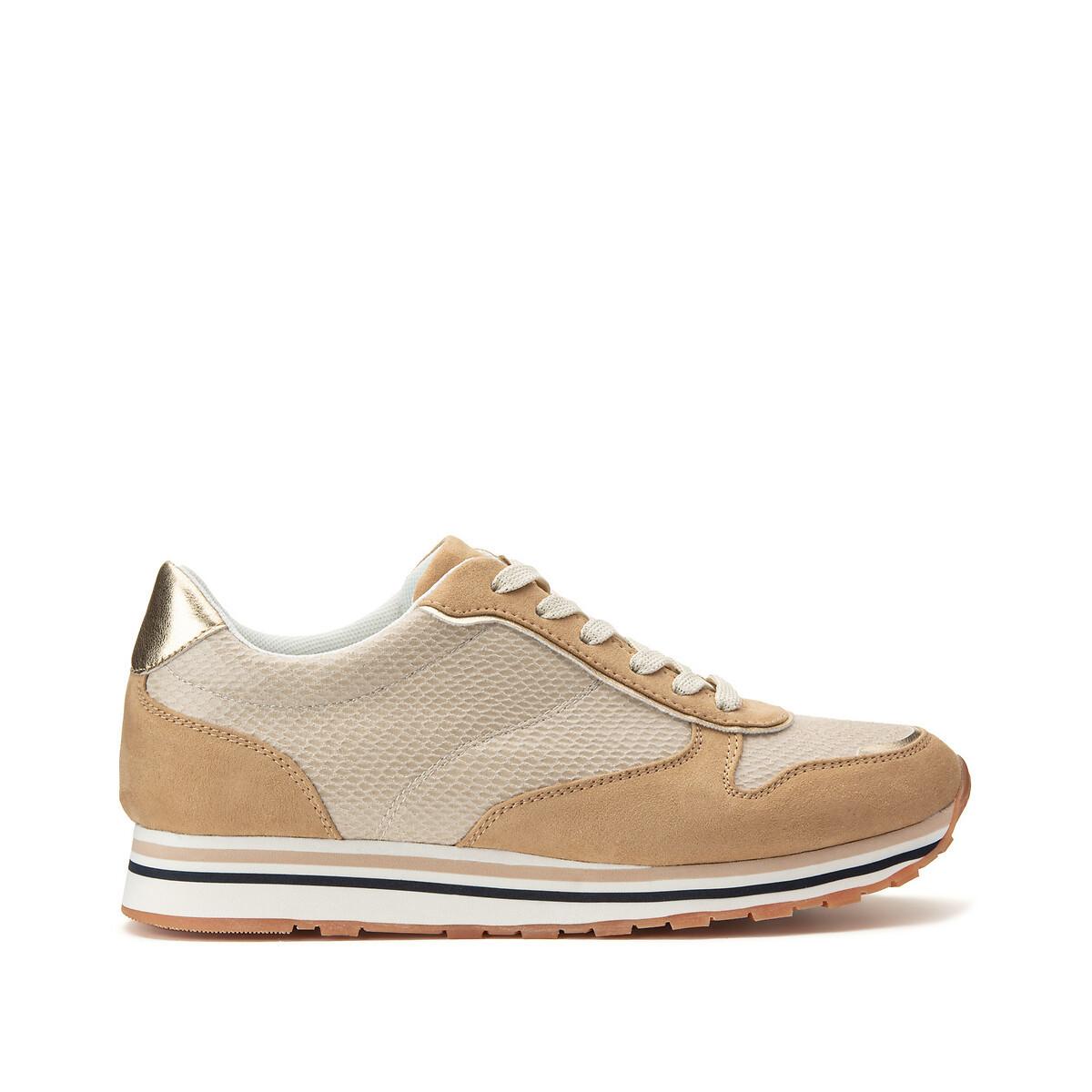 Image of Sneakers In Python-optik Damen Beige 40