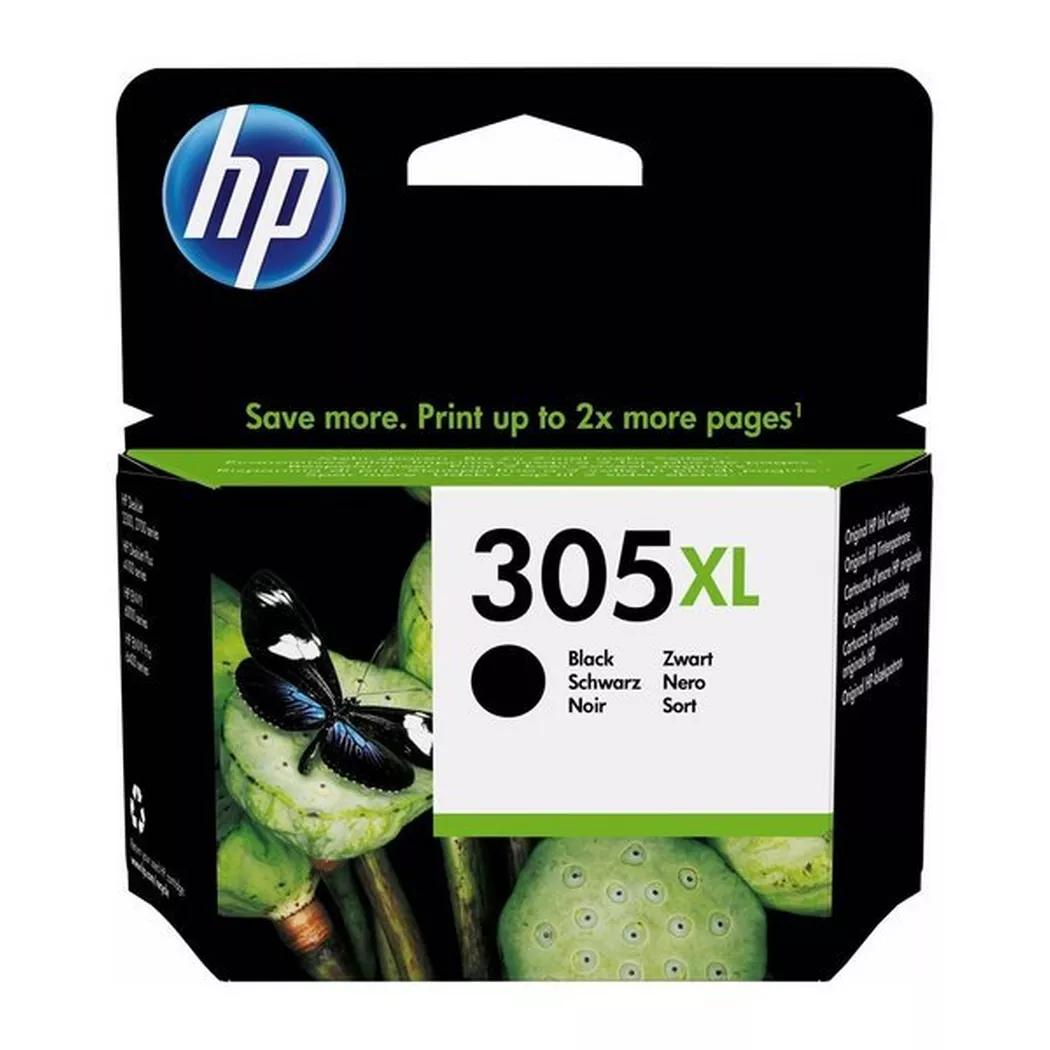 HP 305XL 6ZA94AE Negro y Tricolor (3YM62AE + 3YM63AE) Cartuchos de Tinta de Alta Capacidad Originales Compatible con Impresoras de Inyección de Tinta HP DeskJet 2810, 2820, 2710, 2720, 2721 HP Deskjet