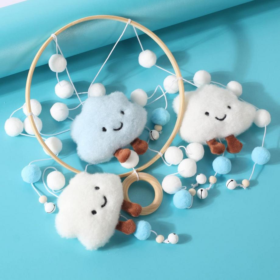 Activity-board  Baby-Mobile aus Holz für das Babybett, Windspiel für die Kinderzimmerdekoration 