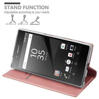 Cadorabo  Housse compatible avec Sony Xperia Z5 - Coque de protection avec fermeture magnétique, fonction de support et compartiment pour carte 