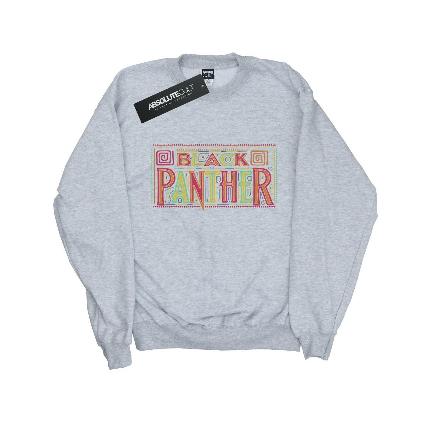 Image of Black Panther Tribal Logo Sweatshirt Mädchen Grau 128