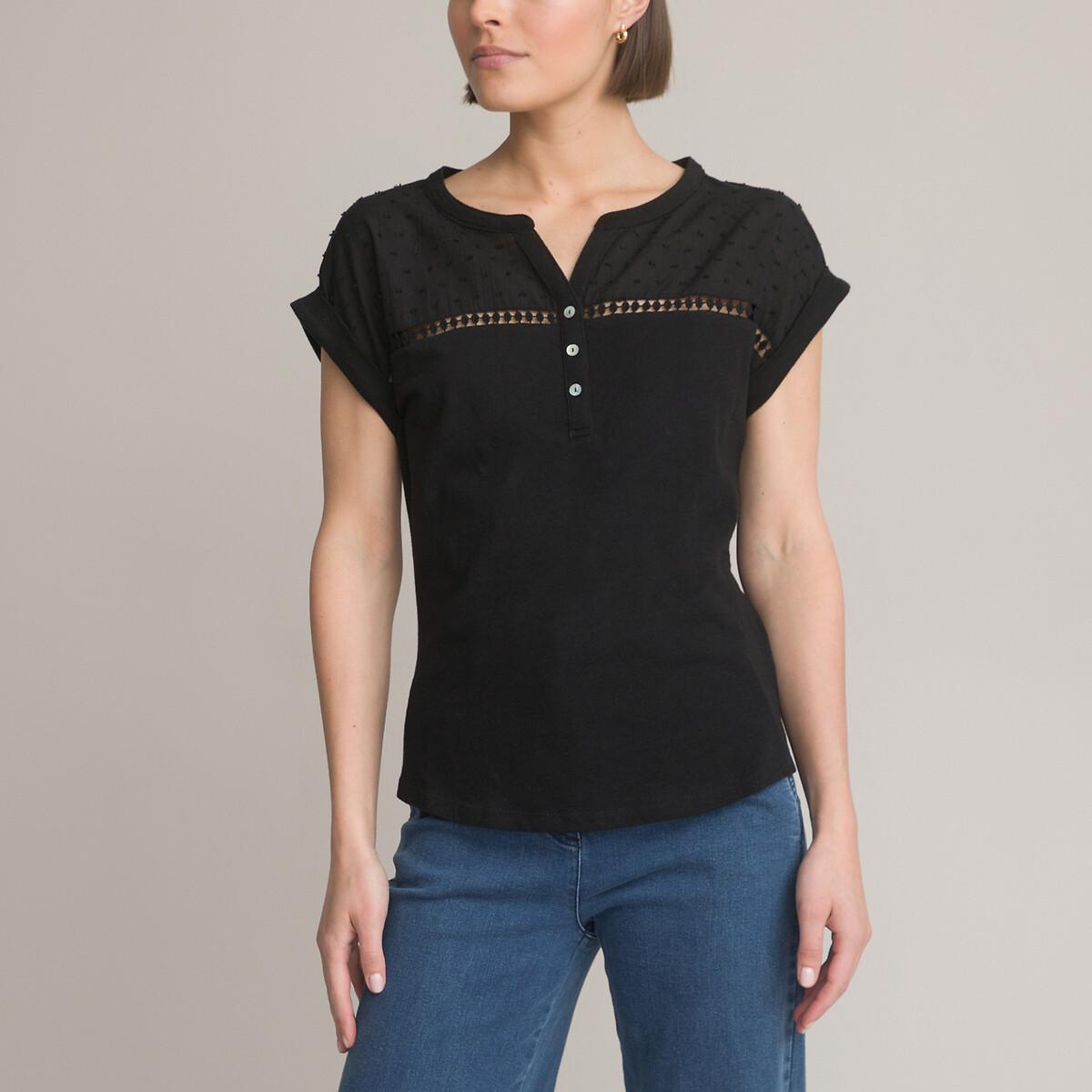 Image of Shirt Aus Reiner Baumwolle Damen Schwarz 46