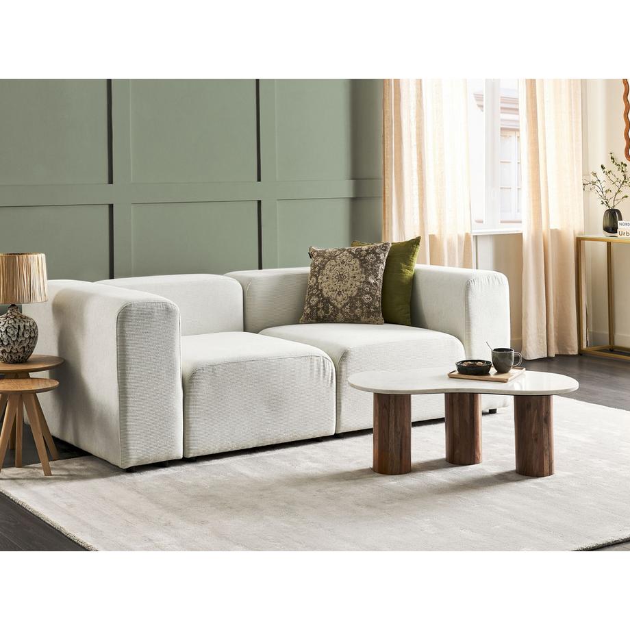 Beliani 2 Sitzer Sofa aus Cord Modern FALSTERBO  