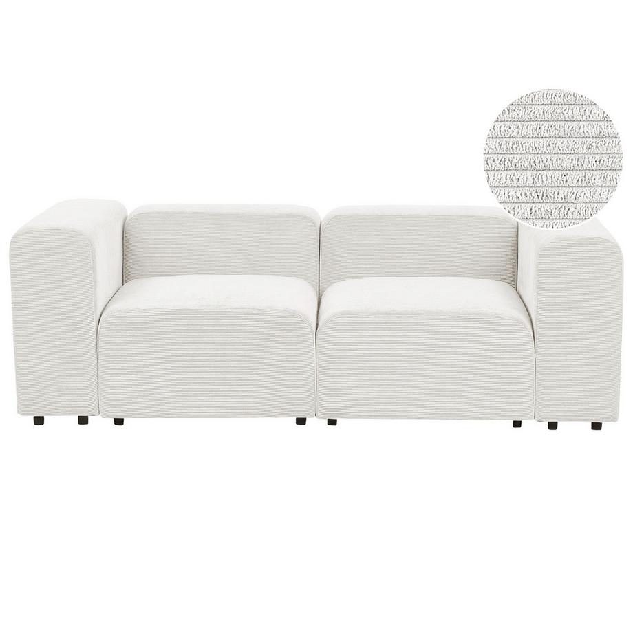 Beliani 2 Sitzer Sofa aus Cord Modern FALSTERBO  